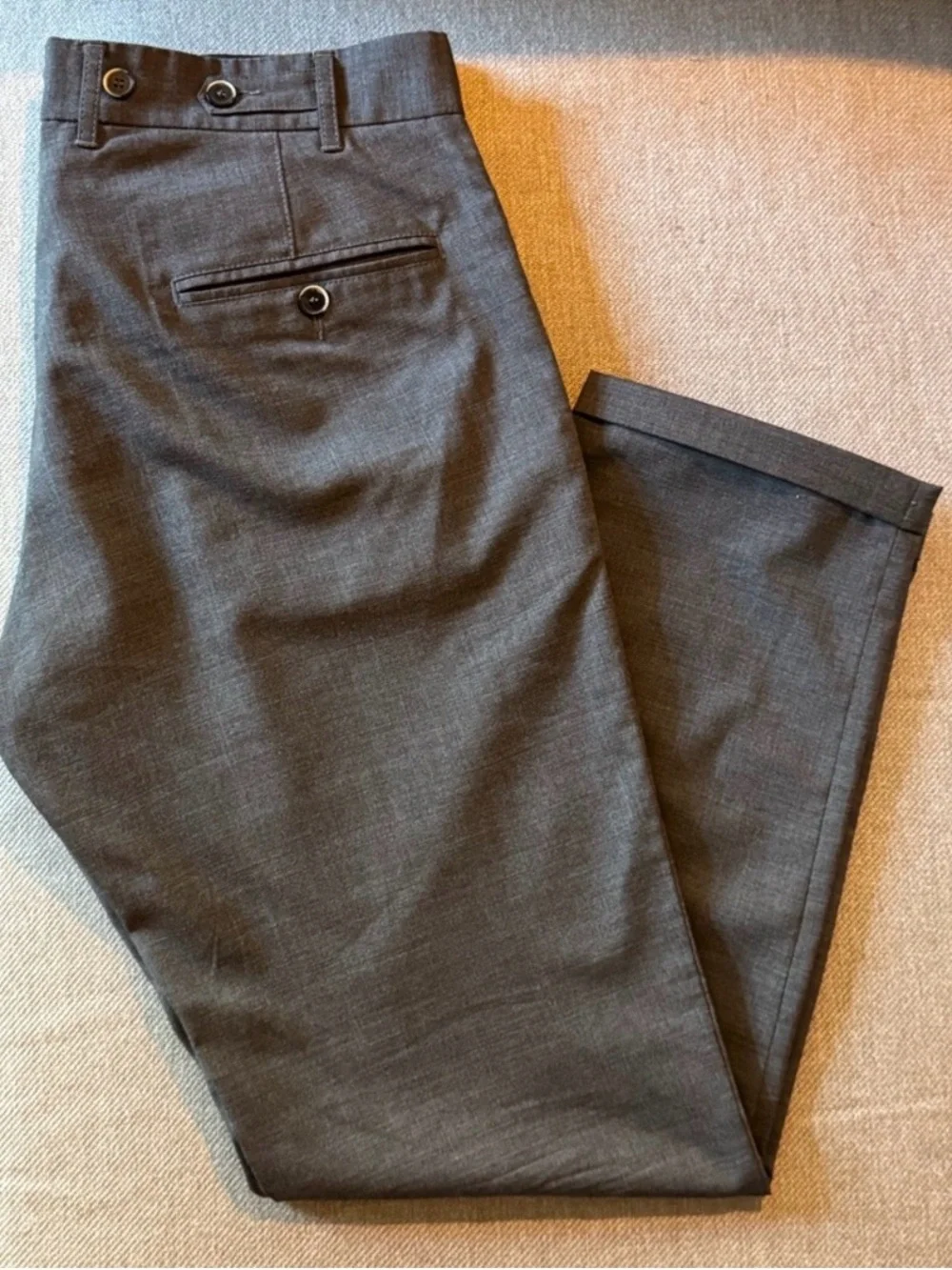 Barena Spring/Summer Wool Blend Gray Dress Pants, Slim Fit - Size 50 (M/L)